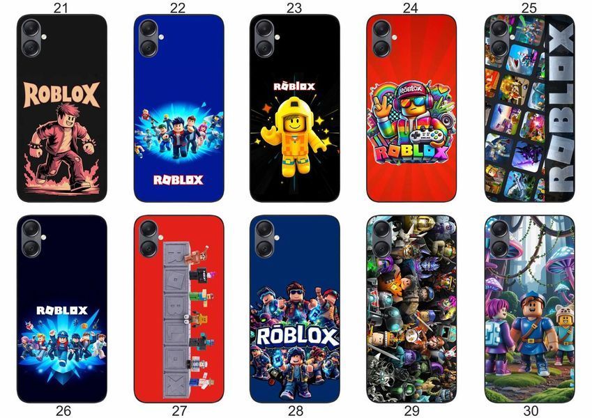 Силіконовий чохол Roblox Роблокс для Samsung A07 Galaxy A075F ігровий принт і захист &mdash; чохол з принтом для смартфона
