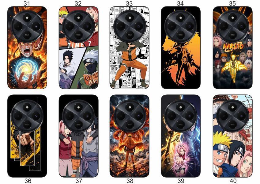 Силіконовий чохол з аніме Наруто Anime Naruto для Xiaomi Poco C75 вислови свою фанатську любов &mdash; чохол з принтом для смартфона