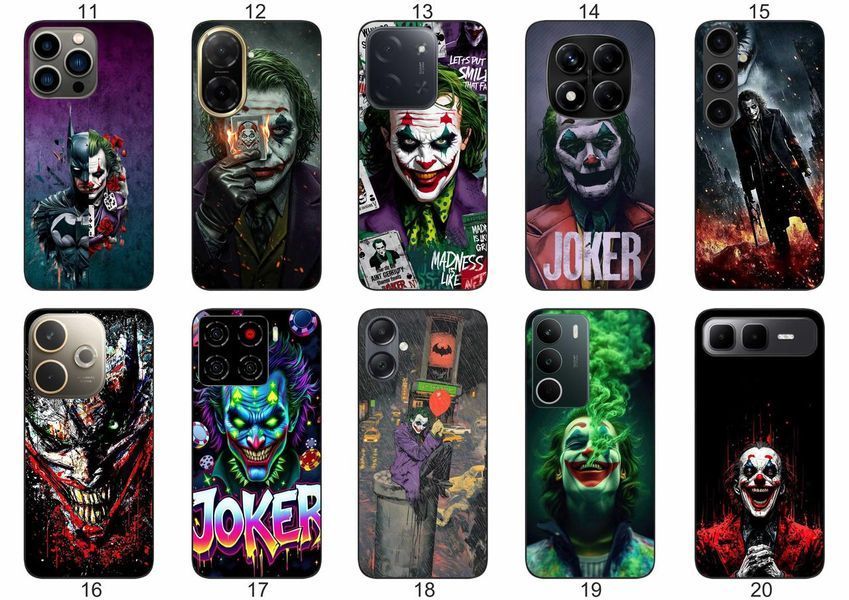 Силіконовий чохол Joker Джокер Harley Quinn Харлі Квін для Samsung Xiaomi iPhone Realme Vivo ZTE Oppo Motorola Nokia Tecno Infinix &mdash; чохол з принтом для смартфона