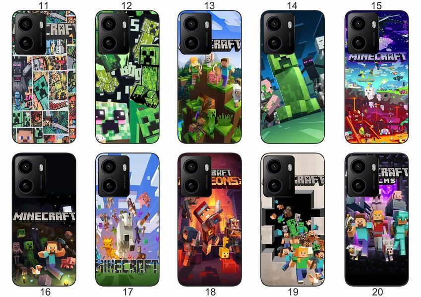 Силіконовий чохол із принтом Minecraft Майнкрафт для HMD Pulse Plus захист в ігровому стилі &mdash; чохол з принтом для смартфона