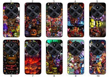 Силіконовий чохол Freddy FNAF Фредді Фазбер для Xiaomi Poco C75 атмосферний принт і захист &mdash; чохол з принтом для смартфона