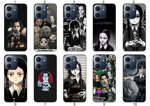 Силіконовий чохол Wednesday Addams Венздей для OPPO A5x темна естетика та мінімалізм &mdash; чохол з принтом для смартфона
