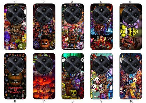 Силіконовий чохол Freddy FNAF Фредді Фазбер для Xiaomi Poco C75 атмосферний принт і захист &mdash; чохол з принтом для смартфона