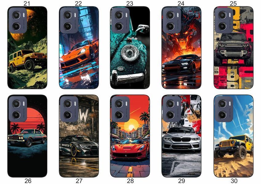 Силіконовий чохол Авто Машина для Motorola Moto G05 лаконічно та динамічно &mdash; чохол з принтом для смартфона