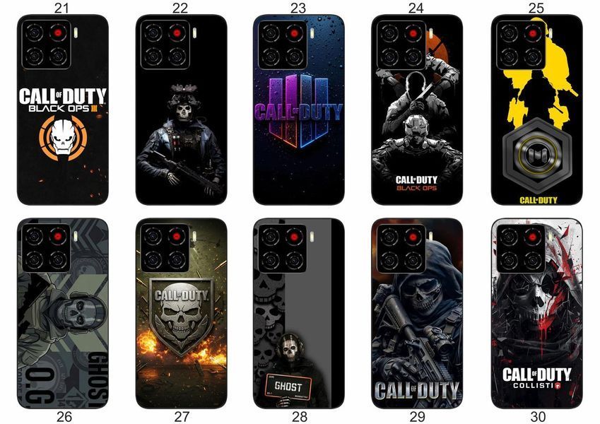 Силіконовий чохол Call of Duty для ZTE Blade A56 атмосферний геймерський принт і захист &mdash; чохол з принтом для смартфона
