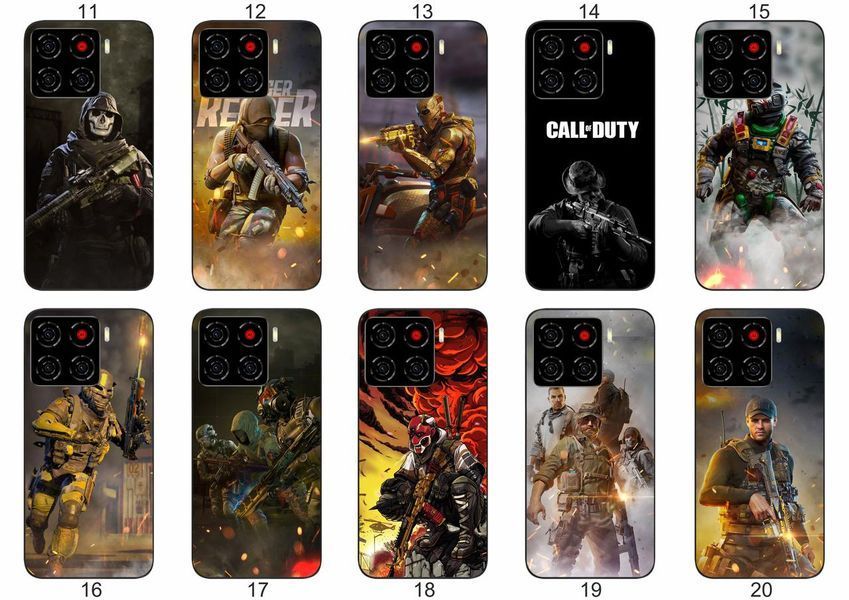 Силіконовий чохол Call of Duty для ZTE Blade A56 атмосферний геймерський принт і захист &mdash; чохол з принтом для смартфона