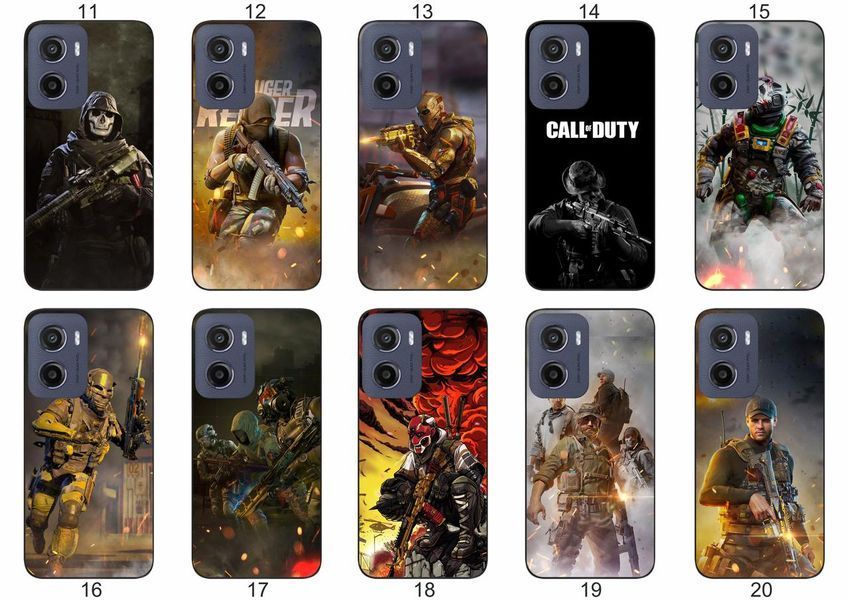 Силіконовий чохол Call of Duty для Motorola Moto G05 атмосферний геймерський принт і захист &mdash; чохол з принтом для смартфона