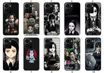 Силіконовий чохол Wednesday Addams Венздей для HMD Pulse Plus темна естетика та мінімалізм &mdash; чохол з принтом для смартфона