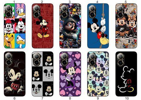 Силіконовий чохол Мікі Маус Mickey Mouse для Realme C67 4G діснеївська естетика &mdash; чохол з принтом для смартфона