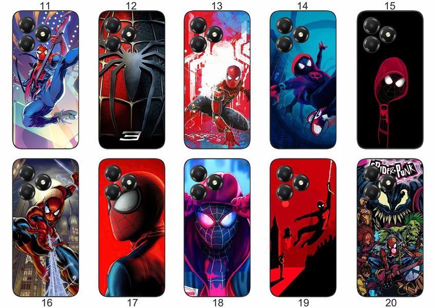Силіконовий чохол Spider Man Людина-павук для ZTE Blade A36 комікс стиль і захист &mdash; чохол з принтом для смартфона