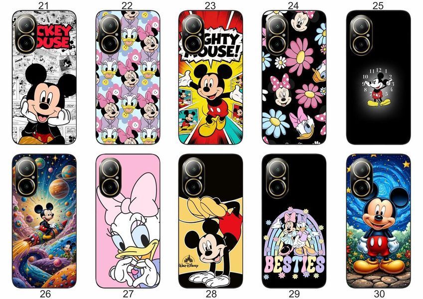 Силіконовий чохол Мікі Маус Mickey Mouse для Realme C67 4G діснеївська естетика &mdash; чохол з принтом для смартфона