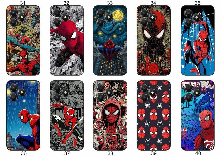 Силіконовий чохол Spider Man Людина-павук для ZTE Blade A36 комікс стиль і захист &mdash; чохол з принтом для смартфона