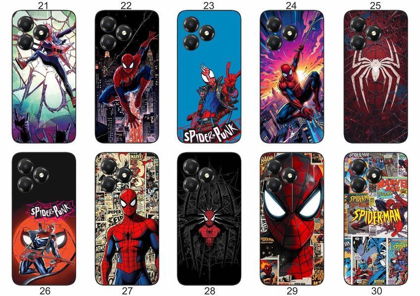 Силіконовий чохол Spider Man Людина-павук для ZTE Blade A36 комікс стиль і захист &mdash; чохол з принтом для смартфона