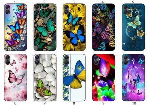 Силіконовий чохол Метелики та Ловець снів для Samsung A07 Galaxy A075F легка повітряна естетика &mdash; чохол з принтом для смартфона