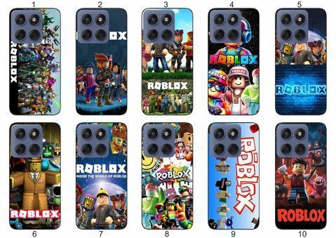 Силіконовий чохол Roblox Роблокс для Motorola Edge 60 Fusion ігровий принт і захист &mdash; чохол з принтом для смартфона