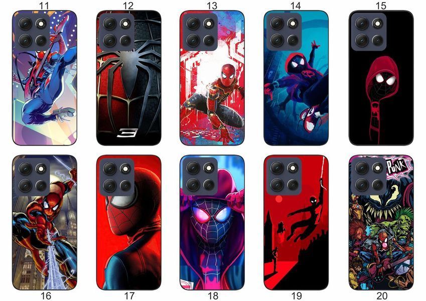 Силіконовий чохол Spider Man Людина-павук для Motorola G86 5G комікс стиль і захист &mdash; чохол з принтом для смартфона