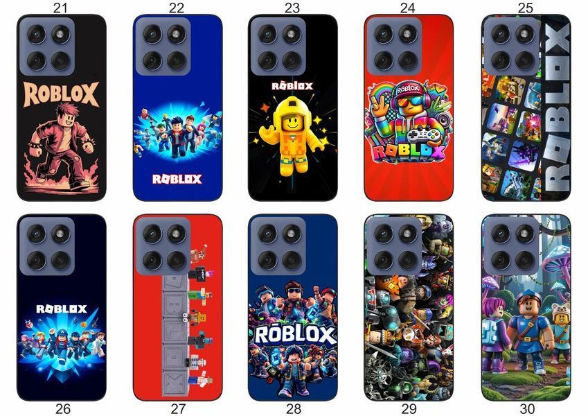 Силіконовий чохол Roblox Роблокс для Motorola Edge 60 Fusion ігровий принт і захист &mdash; чохол з принтом для смартфона