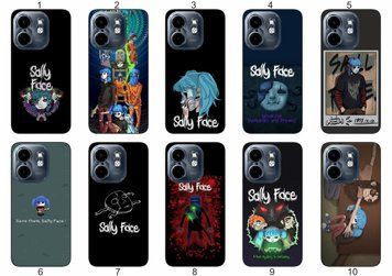 Силіконовий чохол Саллі Фейс Sally Face для Infinix Smart 9 4G загадковий дизайн &mdash; чохол з принтом для смартфона