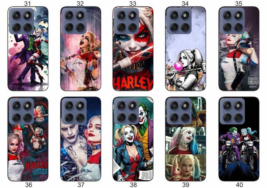 Силіконовий чохол Joker Джокер Harley Quinn Харлі Квін для Motorola Edge 60 Fusion харизма та захист &mdash; чохол з принтом для смартфона