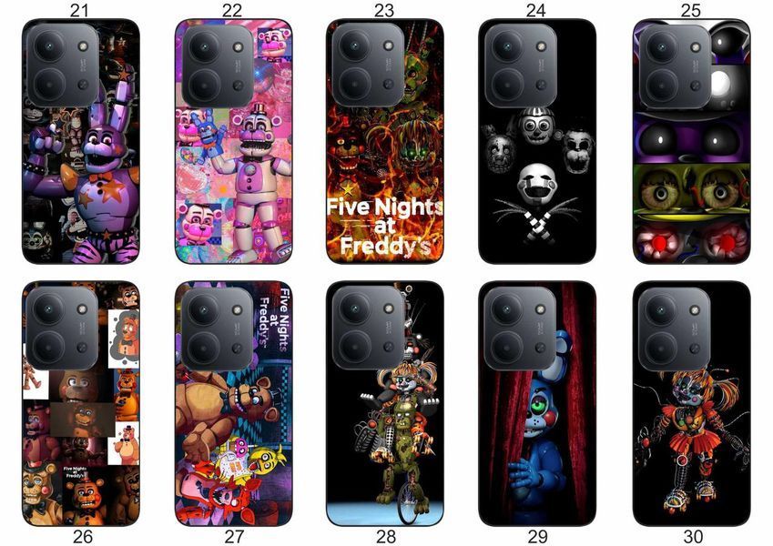 Силіконовий чохол Freddy FNAF Фредді Фазбер для Xiaomi Poco C85 атмосферний принт і захист &mdash; чохол з принтом для смартфона