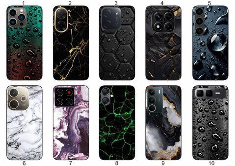 Силіконовий чохол Текстури для Samsung Xiaomi iPhone Realme Vivo ZTE Oppo Motorola Nokia Tecno Infinix Poco естетика мармуру &mdash; чохол з принтом для смартфона