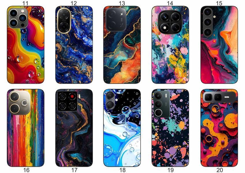 Силіконовий чохол Текстури для Samsung Xiaomi iPhone Realme Vivo ZTE Oppo Motorola Nokia Tecno Infinix Poco естетика мармуру &mdash; чохол з принтом для смартфона