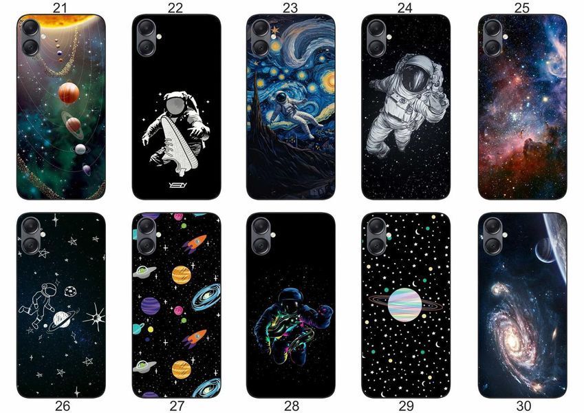 Силіконовий чохол Космос для Samsung A07 Galaxy A075F чарівна естетика галактики &mdash; чохол з принтом для смартфона