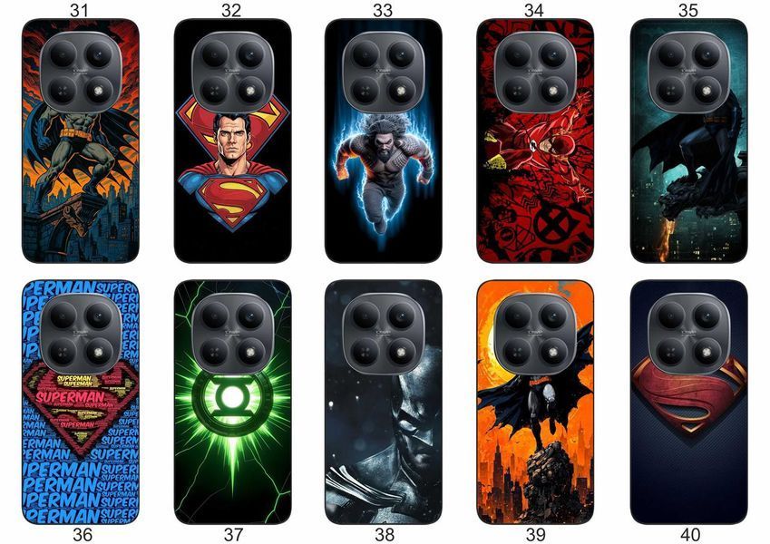 Силіконовий чохол DC Comics для Xiaomi Redmi Note 15 4G / 5G супергеройська естетика &mdash; чохол з принтом для смартфона