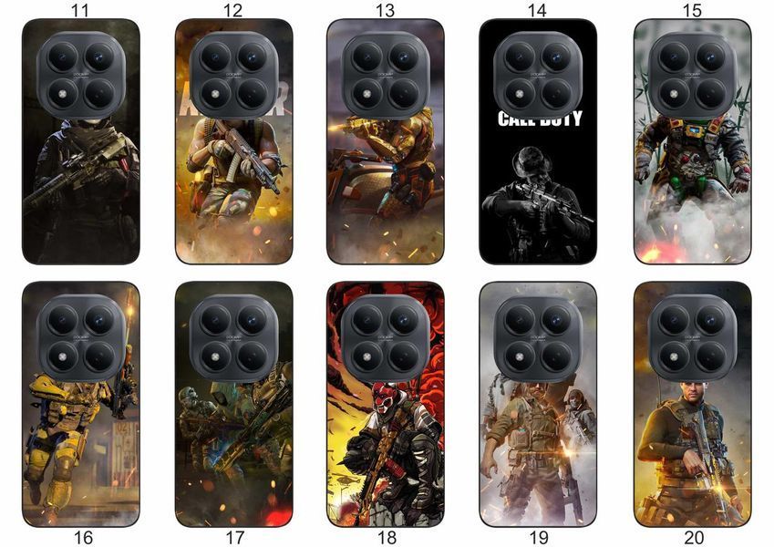 Силіконовий чохол Call of Duty для Xiaomi Redmi Note 15 Pro 5G атмосферний геймерський принт і захист &mdash; чохол з принтом для смартфона