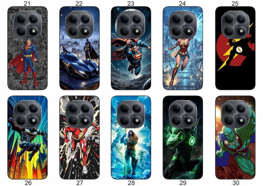 Силіконовий чохол DC Comics для Xiaomi Redmi Note 15 4G / 5G супергеройська естетика &mdash; чохол з принтом для смартфона