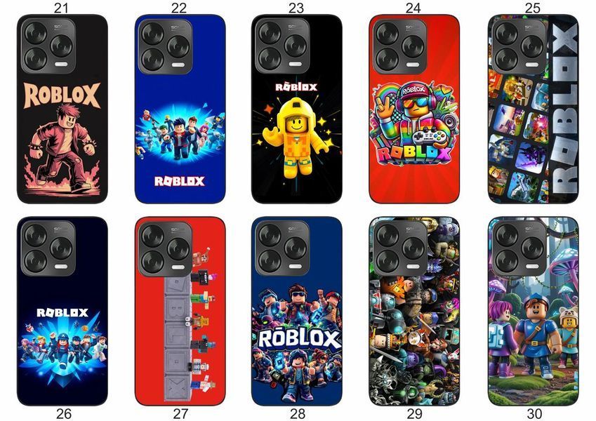 Силіконовий чохол Roblox Роблокс для ZTE Blade V70 Vita 4G ігровий принт і захист &mdash; чохол з принтом для смартфона