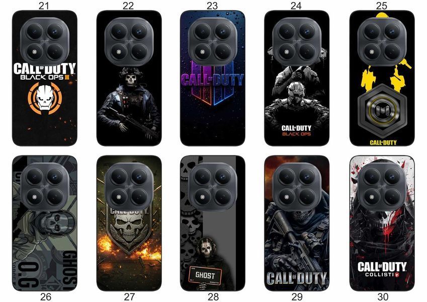 Силіконовий чохол Call of Duty для Xiaomi Redmi Note 15 Pro 5G атмосферний геймерський принт і захист &mdash; чохол з принтом для смартфона