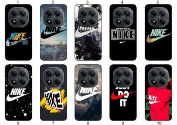 Силіконовий чохол бампер Nike Найк для Xiaomi Redmi Note 15 Pro 4G лаконічно та динамічно &mdash; чохол з принтом для смартфона