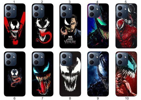 Силіконовий чохол Venom Веном для OPPO A5x драматичний контраст і захист &mdash; чохол з принтом для смартфона