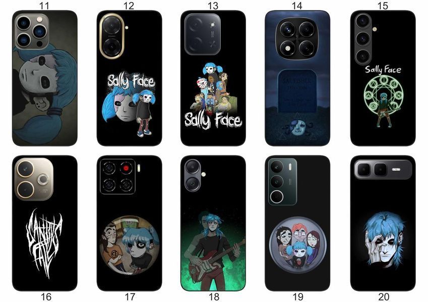 Силіконовий чохол Саллі Фейс Sally Face для Samsung Xiaomi iPhone Realme Vivo ZTE Oppo Motorola Nokia Tecno Infinix Poco &mdash; чохол з принтом для смартфона