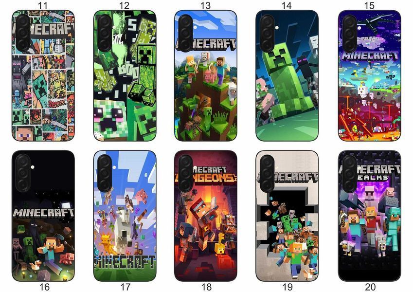 Силіконовий чохол із принтом Minecraft Майнкрафт для Samsung Galaxy A57 захист в ігровому стилі &mdash; чохол з принтом для смартфона
