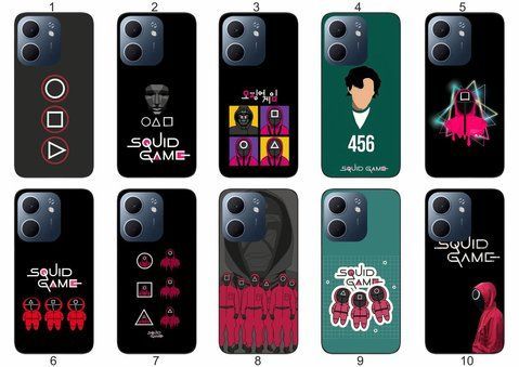 Силіконовий чохол Squid Game Гра в кальмара для OPPO A5x трендовий принт і захист &mdash; чохол з принтом для смартфона