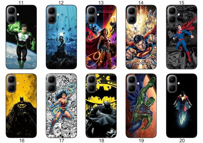 Силіконовий чохол DC Comics для Infinix Smart 10 (X6725) супергеройська естетика &mdash; чохол з принтом для смартфона
