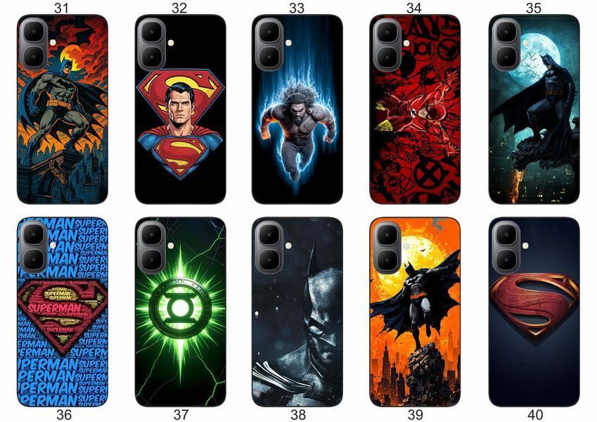 Силіконовий чохол DC Comics для Infinix Smart 10 (X6725) супергеройська естетика &mdash; чохол з принтом для смартфона