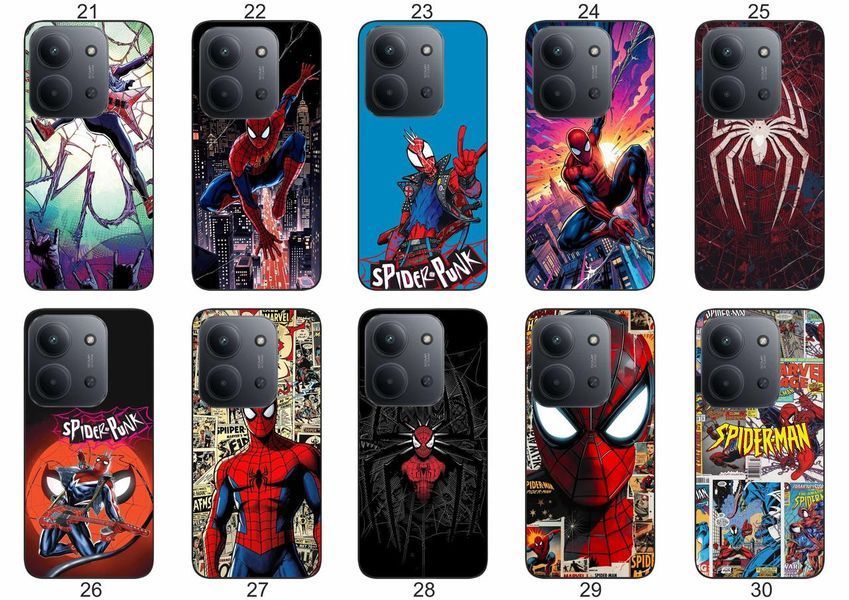 Силіконовий чохол Spider Man Людина-павук для Xiaomi Redmi 15C комікс стиль і захист &mdash; чохол з принтом для смартфона