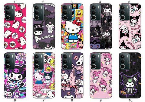 Силіконовий чохол Куромі Kuromi Hello Kitty для Realme C71 4G мила естетика з зухвалим акцентом &mdash; чохол з принтом для смартфона