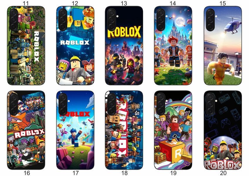 Силіконовий чохол Roblox Роблокс для Samsung Galaxy A17 ігровий принт і захист &mdash; чохол з принтом для смартфона