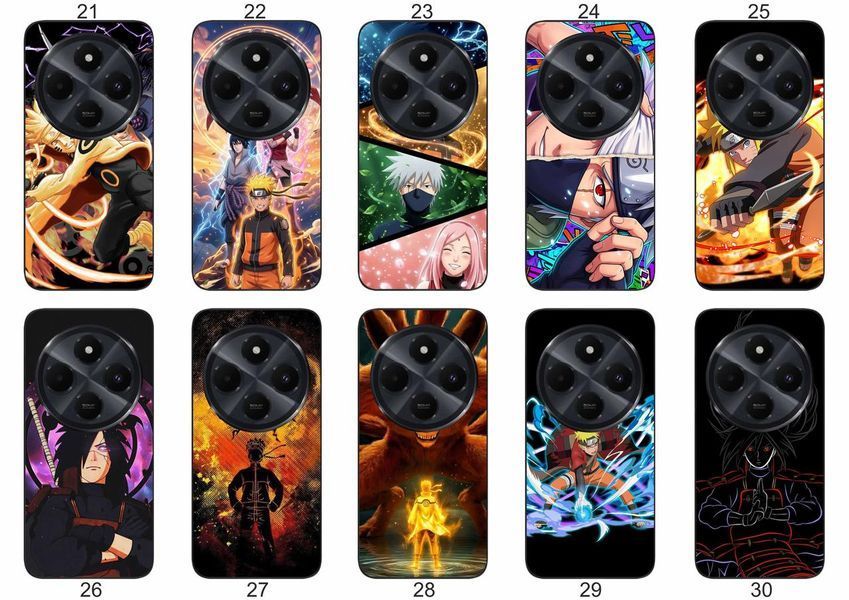 Силіконовий чохол з аніме Наруто Anime Naruto для Xiaomi Redmi 14C вислови свою фанатську любов &mdash; чохол з принтом для смартфона