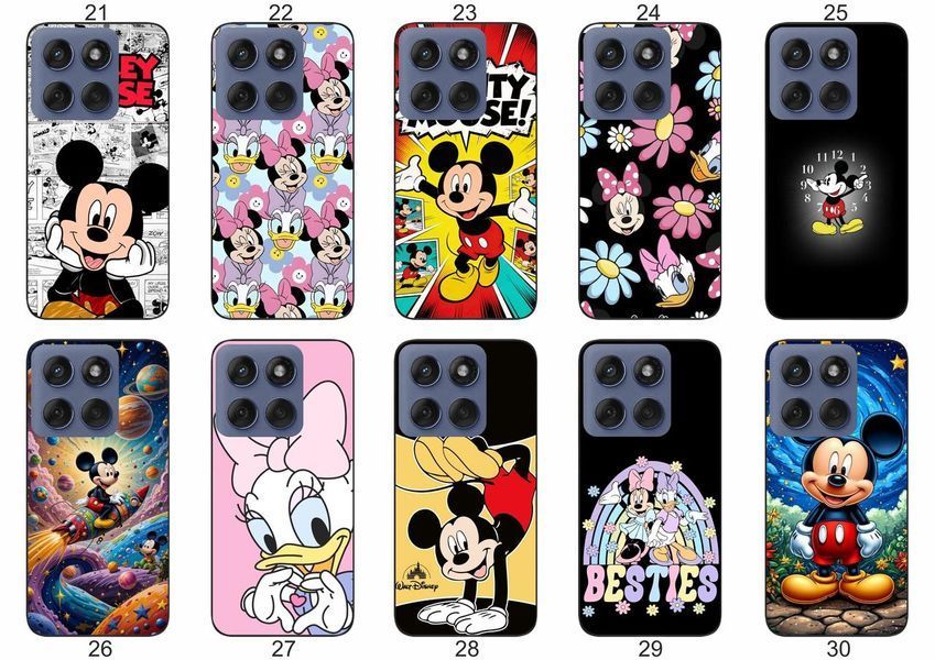 Силіконовий чохол Мікі Маус Mickey Mouse для Motorola Edge 60 Fusion діснеївська естетика &mdash; чохол з принтом для смартфона
