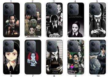 Силіконовий чохол Wednesday Addams Венздей для Xiaomi Redmi 15C темна естетика та мінімалізм &mdash; чохол з принтом для смартфона