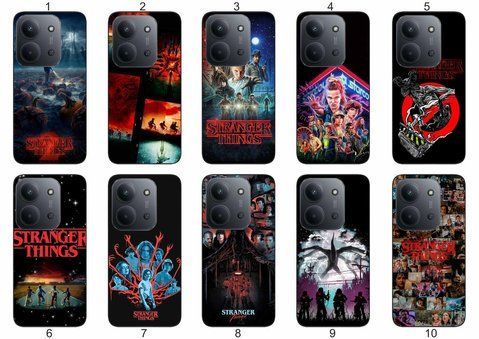 Силіконовий чохол Дуже дивні справи Stranger Things для Xiaomi Poco C85 фантастичний дизайн і надійний захист &mdash; чохол з принтом для смартфона