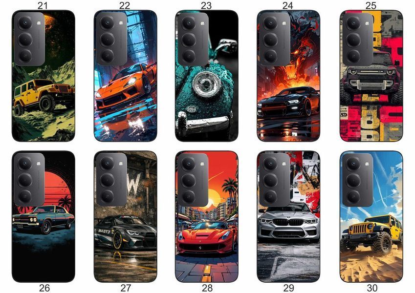 Силіконовий чохол Авто Машина для Xiaomi Redmi 15 лаконічно та динамічно &mdash; чохол з принтом для смартфона