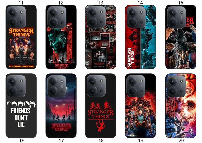 Силіконовий чохол Дуже дивні справи Stranger Things для Xiaomi Poco C85 фантастичний дизайн і надійний захист &mdash; чохол з принтом для смартфона