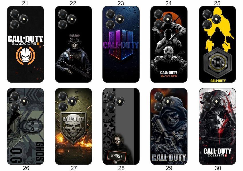 Силіконовий чохол Call of Duty для ZTE Blade A36 атмосферний геймерський принт і захист &mdash; чохол з принтом для смартфона